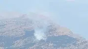 Kalems Dağı’nda yangın, ekipler bölgede