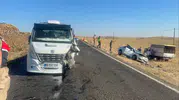Siverek yolunda otomobil ve çekici kazasında üç kişi yaralandı