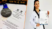 Kürdistanlı sporcudan Seul’de büyük başarı: Dünya ikincisi olarak kürsüye çıktı