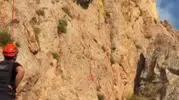 Faraşin Yaylası’nda sarp kayalıklarda mahsur kalan keçiler AFAD ekipleriyle kurtarıldı