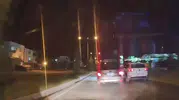 Elazığ trafiğinde tehlikeli sürüş kamerada