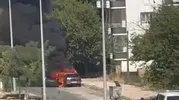 Beşiri yolunda seyir halindeki otomobil alevlere teslim oldu