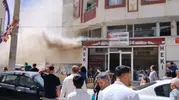Mazıdağı ilçesinde diş kliniğinde korkutan yangın