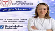 Hakkari Devlet Hastanesi çocuk kardiyoloji uzmanına kavuştu