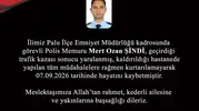 Elazığ'da trafik kazası geçiren polis memuru Mert Ozan Şindi hayatını kaybetti