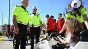Elazığlı öğrenciler trafik kurallarını parkurda uygulamalı olarak öğrendi