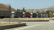 Esendere Gümrük Kapısı önünde kilometrelerce tır kuyruğu oluştu