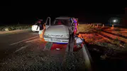 Siverek yolunda iki otomobil çarpıştı