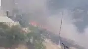 Gercüşte çıkan yangın tarım arazilerini küle çevirdi