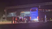Siverek yolunda kaza sonrası gergin anlar yaşandı