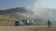 Gercüş Ayrancı Tepesi mevkiinde çıkan örtü yangını kontrol altına alındı