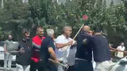 Şanlıurfa'da sokak ortasında taşlı sopalı kavga çıktı
