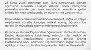 Solhan ilçesindeki okul pansiyonunda asansör kazası yaşandı