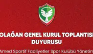 Amedspor'da yönetim olağan genel kurul tarihini resmen açıkladı