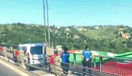 İstanbul Boğazı’nda Amedspor rüzgarı: Dev bayrağa emniyetten yakın markaj