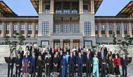 Külliye'de NATO liderlerine resmi resepsiyon: Erdoğan ve Emine Erdoğan ev sahipliği yaptı