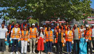 Tarihi galibiyetin ardından stadyum çevresinde temizlik seferberliği