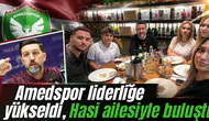 Amedspor liderliğe yükseldi, Hasi ailesiyle buluştu