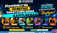 Diyarbakır’da ücretsiz sanat kurslarına kayıtlar başladı