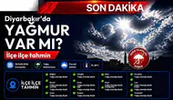 Diyarbakır’da bugün yağmur var mı? İlçe ilçe tahmin