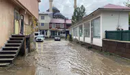 Bingöl Karlıova'da sağanak yağış hayatı felç etti
