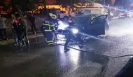 Batman'da seyir halindeki otomobil aniden alevlere teslim oldu