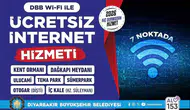 Diyarbakır Büyükşehir Belediyesi yedi farklı noktada ücretsiz internet sunuyor