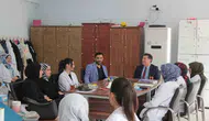 Cizre İlçe Milli Eğitim Müdürü İke okul ziyaretlerinde öğrencilerle buluştu