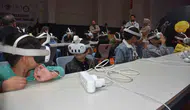 Siverekli çocuklar uzay ve sanal gerçeklik dünyasını keşfetti