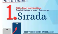 Bitlis Eren Üniversitesi akademik yayın üretiminde büyük bir sıçrama yaptı