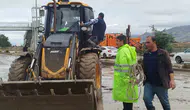 Yurtbaşı beldesinde selin izleri temizleniyor