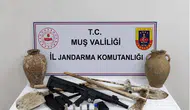 Muş Bulanık'ta kaçak kazı yapan şüpheliye jandarma baskını