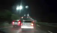 Elazığ Güney Çevre Yolu'nda tehlikeli sürüş kameraya yansıdı