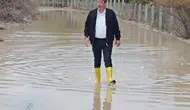 Yurtbaşı Belediye Başkanı Nihat Doğan sel sonrası sahada incelemelerde bulundu