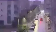 Elazığ semalarında şimşekler geceyi gündüze çevirdi