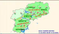 Tunceli için kuvvetli yağış ve toz taşınımı uyarısı geldi