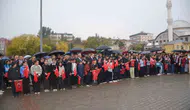 Bulanık’ta 200 metrelik Türk bayrağıyla Cumhuriyet coşkusu yaşandı