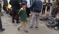 Bingöl'de ticari taksi ile bisiklet çarpıştı