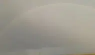 Adilcevaz semalarında beliren gökkuşağı görsel şölen yaşattı