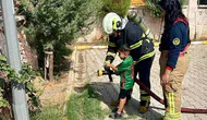 Cizre Belediyesi itfaiye ekipleri minik öğrencilere yangın güvenliği eğitimi verdi