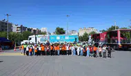 Mardinli çocuklara jandarmadan uygulamalı trafik eğitimi