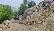 Sason'da heyelan nedeniyle kapanan köy yolları yeniden trafiğe açıldı