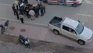 Elazığ Malatya Caddesi üzerinde pick-up ve motosiklet çarpıştı