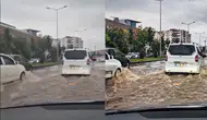Diyarbakır'da yağmur sabah saatlerinde hayatı olumsuz etkiledi