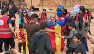Ceylanpınar'daki göçer çocuklara Kırgızistan'dan gelen sürpriz destek