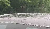 Bingöl’ün yükseklerinde yaz ortası beyaz örtü