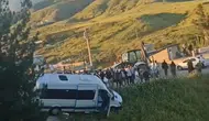 Siirt'te minibüs faciadan döndü