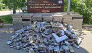 Batman yolunda yakalanan kaçak sigaralar emniyeti harekete geçirdi