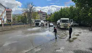 Hasköy sokakları bayram öncesi tazyikli suyla temizleniyor