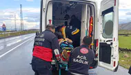 Çaldıran yolunda kamyonet şarampole uçtu